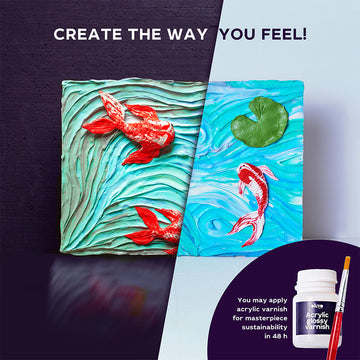 DIY 3D Malerei kreatives Set ”Koi-Karpfen”  30*40 сm