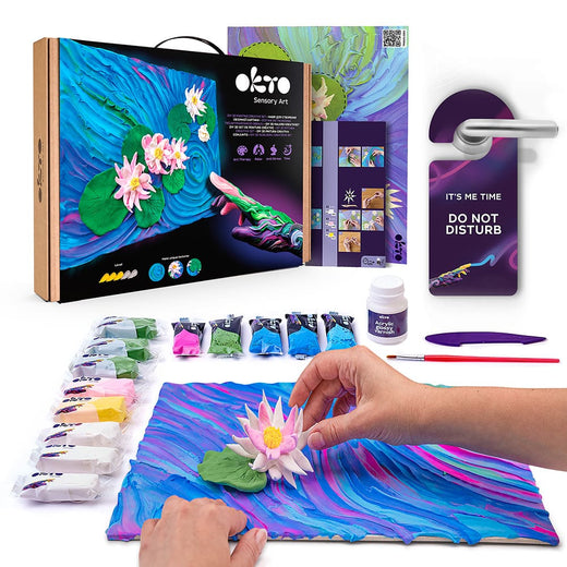 DIY 3D Malerei kreatives Set ”Wasserlilien” 30*40 сm