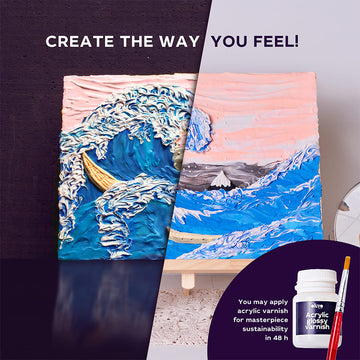 DIY 3D Malerei kreatives Set ”Große Welle in Kanawaga” 30*40 сm