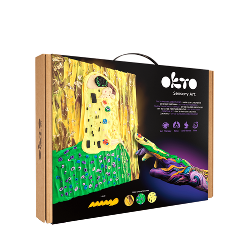 OKTO – Diy 3D Malerei Kreatives Set ”Kiss”  30*40 Сm | 3D Holzpuzzle