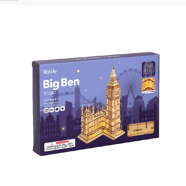 Robotime – Big Ben | 3D Holzpuzzle