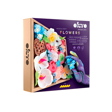 Wood&Craft DIY Blumen TM OKTO 21*21 cm Romantik