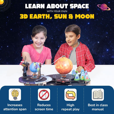 Smartivity – Erde, Sonne, Mond | 3D Holzpuzzle