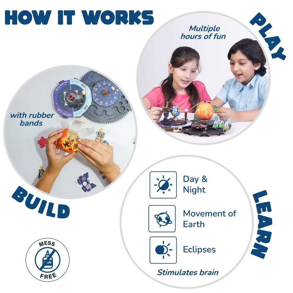 Smartivity – Erde, Sonne, Mond | 3D Holzpuzzle