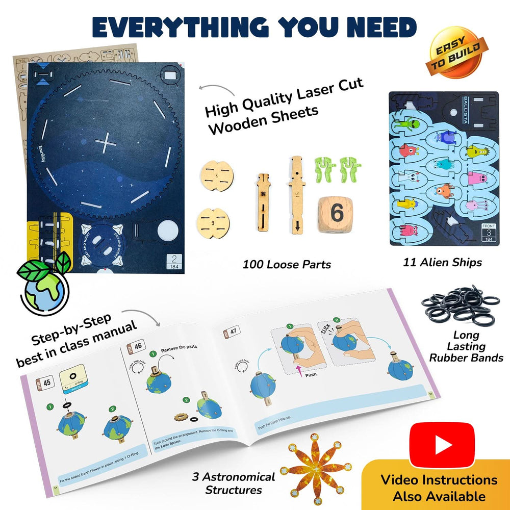 Smartivity – Erde, Sonne, Mond | 3D Holzpuzzle