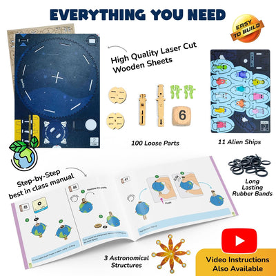 Smartivity – Erde, Sonne, Mond | 3D Holzpuzzle