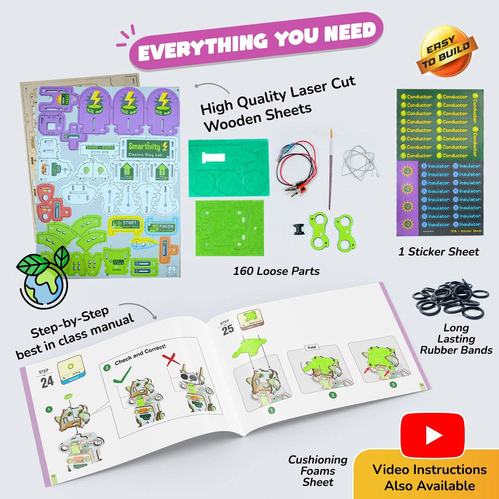 Smartivity – Elektro-Spiel-Labor | 3D Holzpuzzle