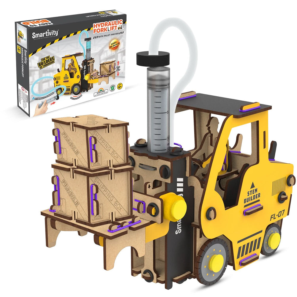 Smartivity – Hydraulischer Gabelstapler | 3D Holzpuzzle