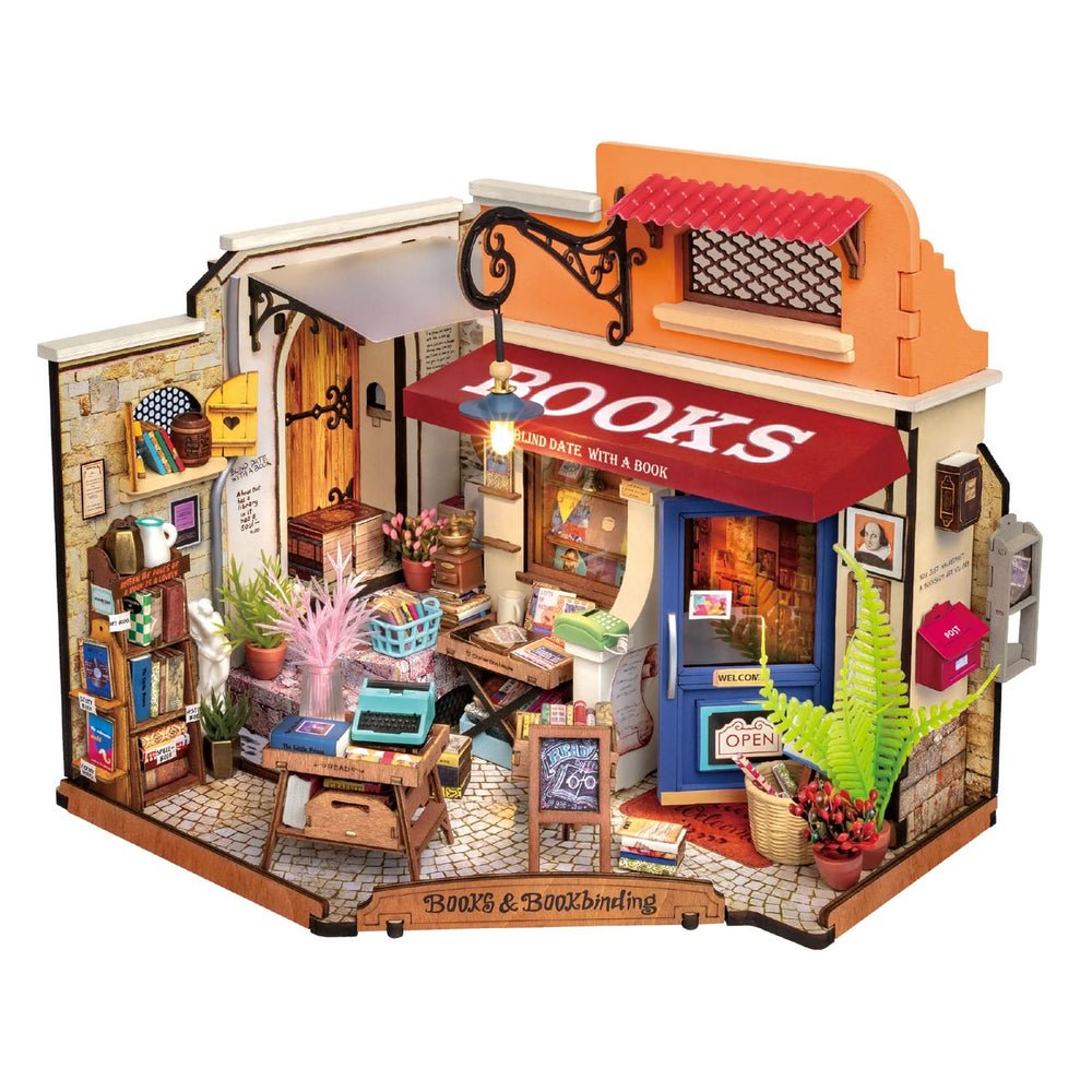 Robotime – Buchladen An Der Ecke | 3D Holzpuzzle