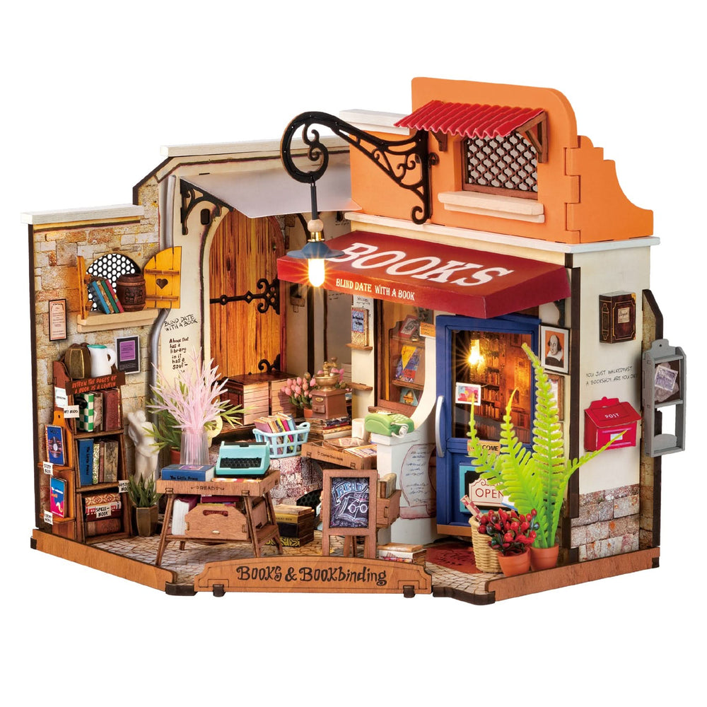 Robotime – Buchladen An Der Ecke | 3D Holzpuzzle