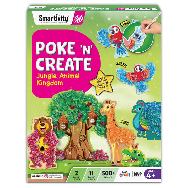 Smartivity – Poke 'N' Create - Dschungel-Tierreich | 3D Holzpuzzle