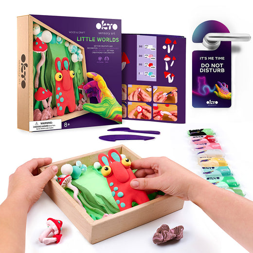 Wood&Craft DIY "Little Worlds" TM OKTO 21*21 cm Mama-Troll