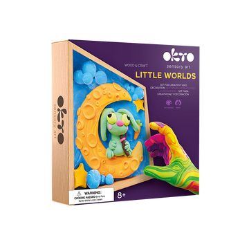 Wood&Craft DIY "Little Worlds" TM OKTO 21*21 cm Kaninchenmond