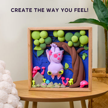 Wood&Craft DIY "Little Worlds" TM OKTO 21*21 cm Mama-Troll