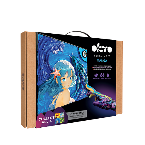 OKTO – Diy 3D-Malerei 'Manga' 30*40 Cm Wasser | 3D Holzpuzzle