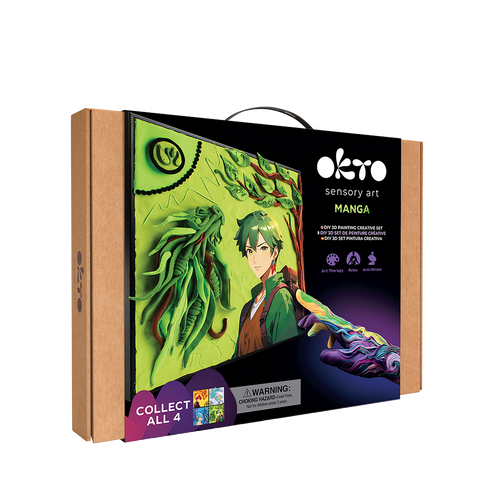 OKTO – Diy 3D-Malerei 'Manga' 30*40 Cm Erde | 3D Holzpuzzle