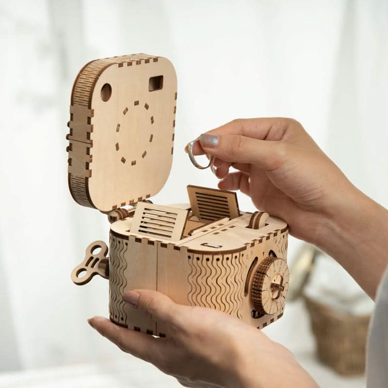 Robotime – Schatztruhe | 3D Holzpuzzle
