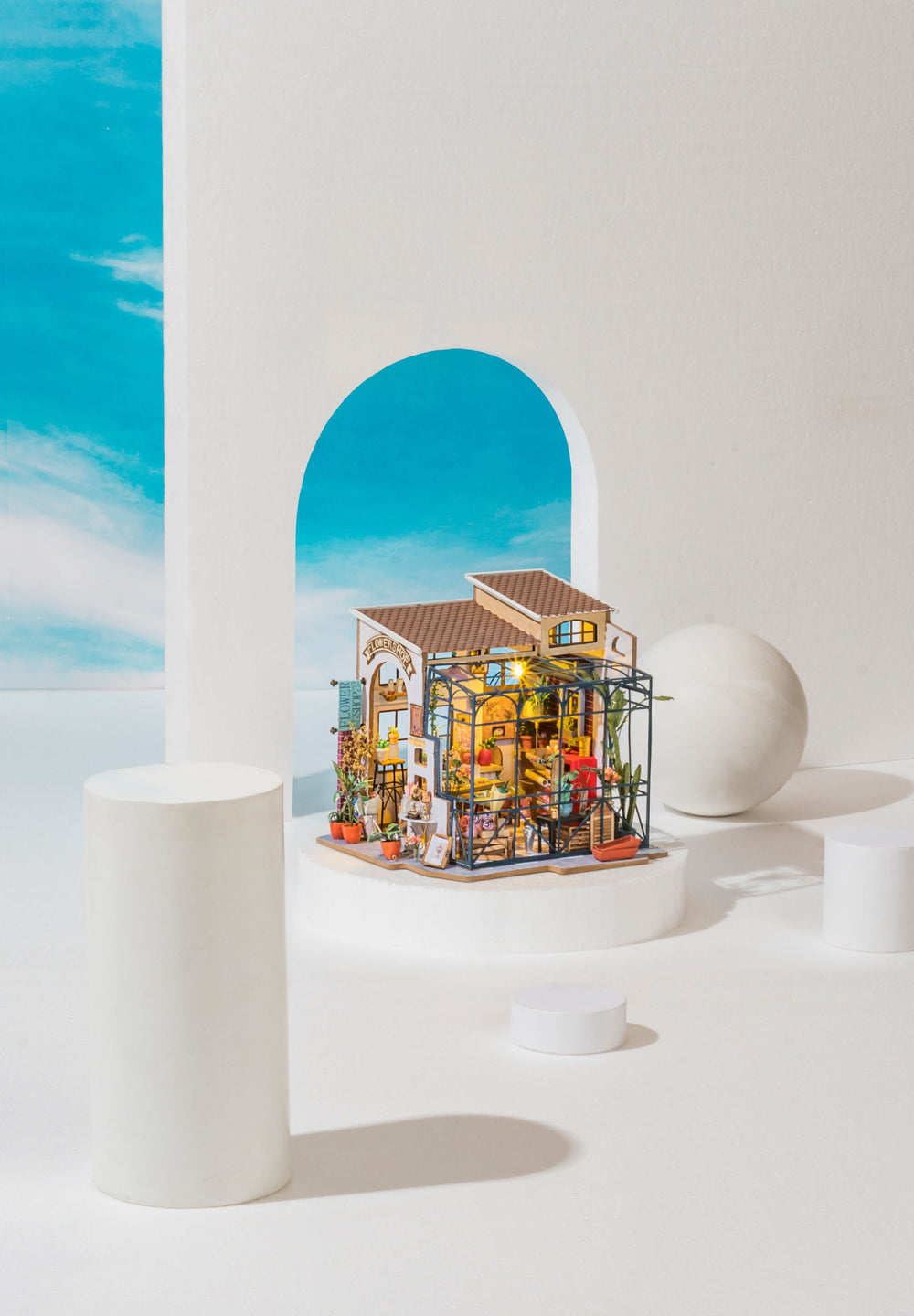 Robotime – Emilys Blumenladen | 3D Holzpuzzle