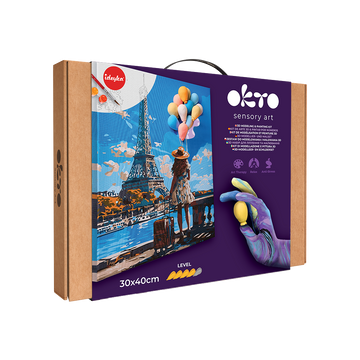 3D Modellier- und Malset 'Grüße aus Paris' TM OKTO & Ideyka 30*40 cm
