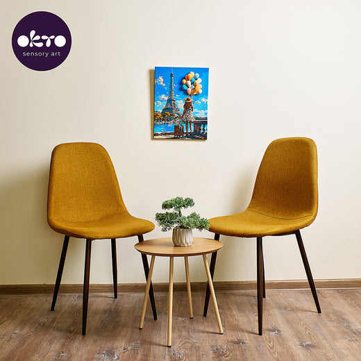 3D Modellier- und Malset 'Grüße aus Paris' TM OKTO & Ideyka 30*40 cm