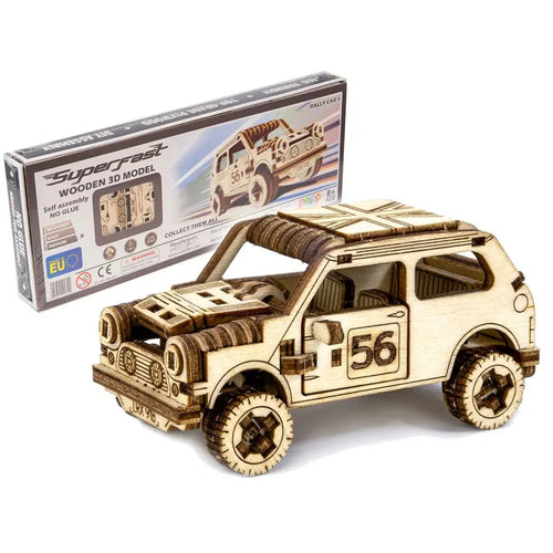 WOODEN.CITY – Rallye-Wagen 1 | 3D Holzpuzzle