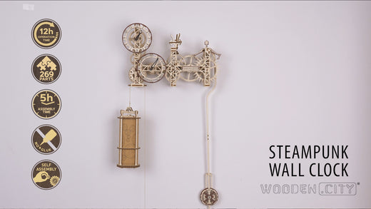 Steampunk Wanduhr