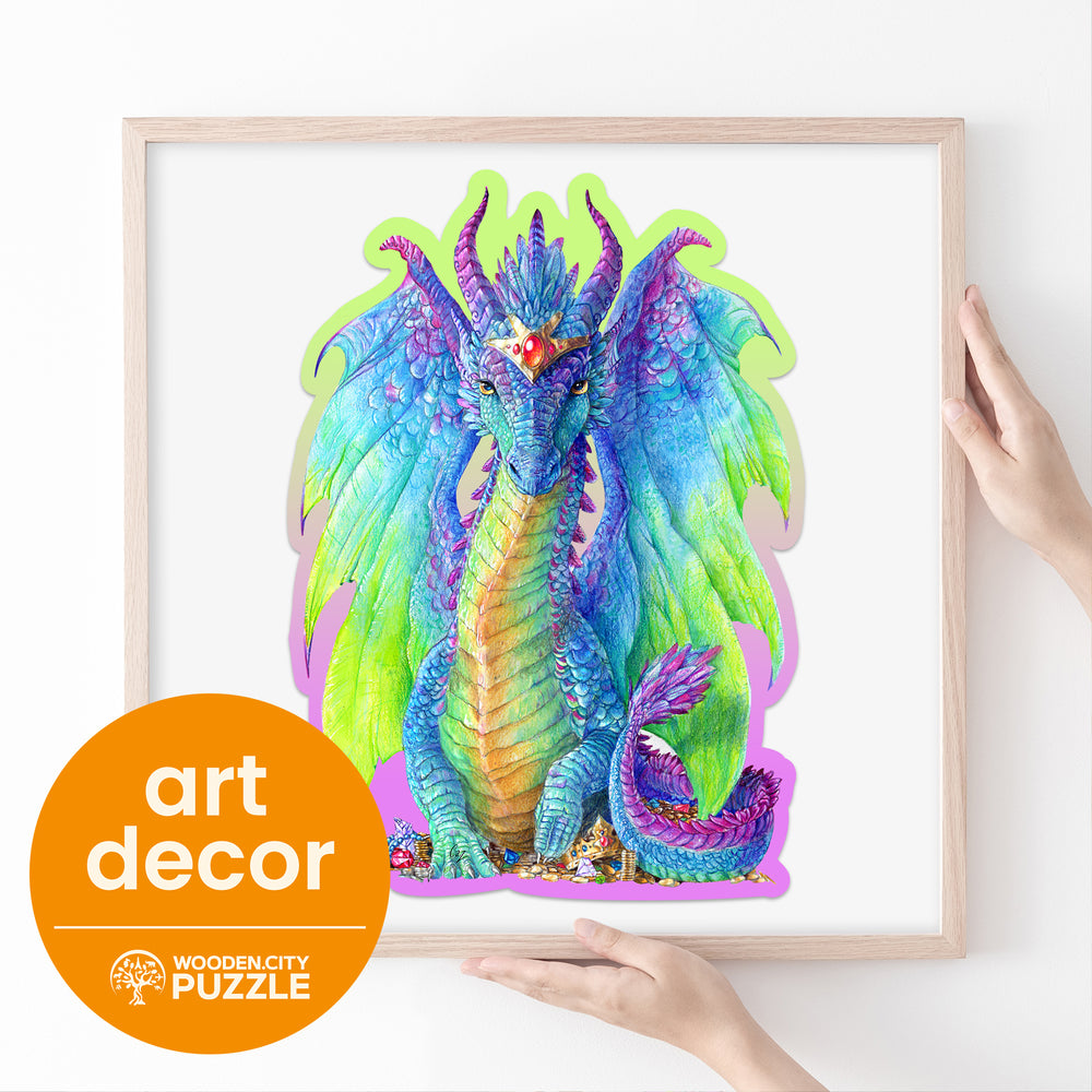 WOODEN.CITY – Prächtiger Drache | 3D Holzpuzzle