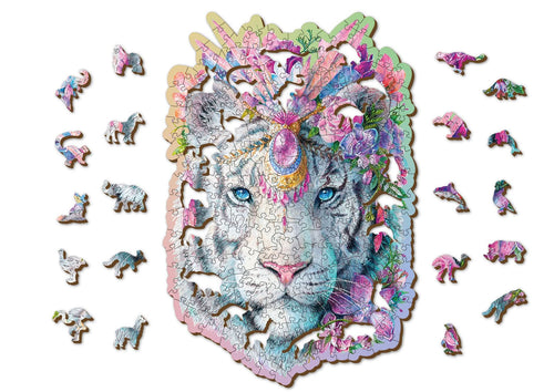 WOODEN.CITY – Mystischer Tiger 250 | 3D Holzpuzzle