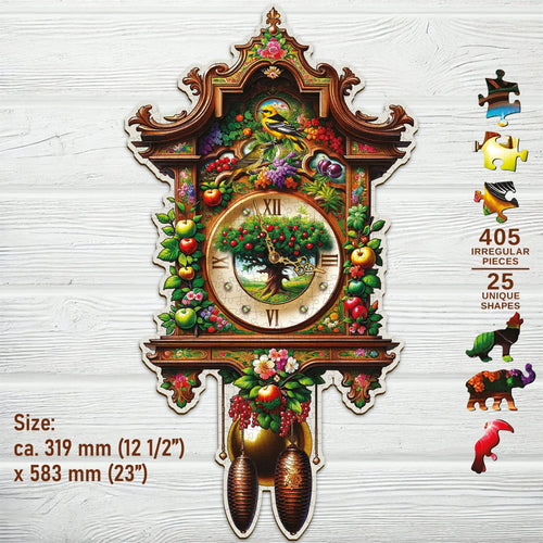 WOODEN.CITY – Garten-Kuckucksuhr | 3D Holzpuzzle