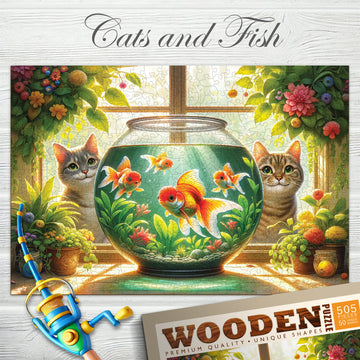 Katzen und Fische