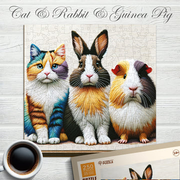 Katze, Hase & Meerschweinchen