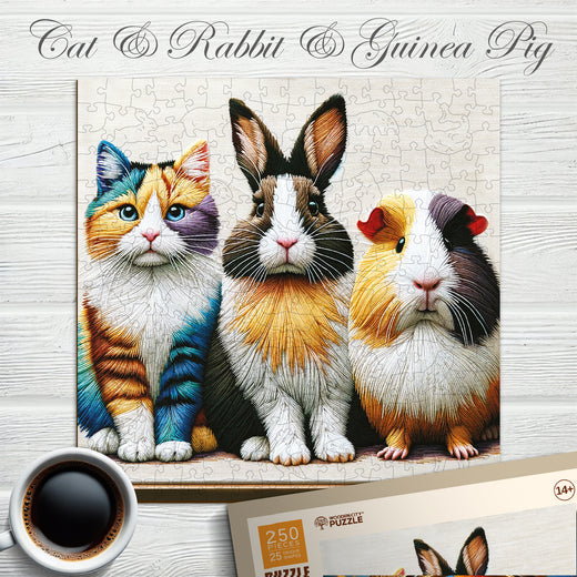 Katze, Hase & Meerschweinchen
