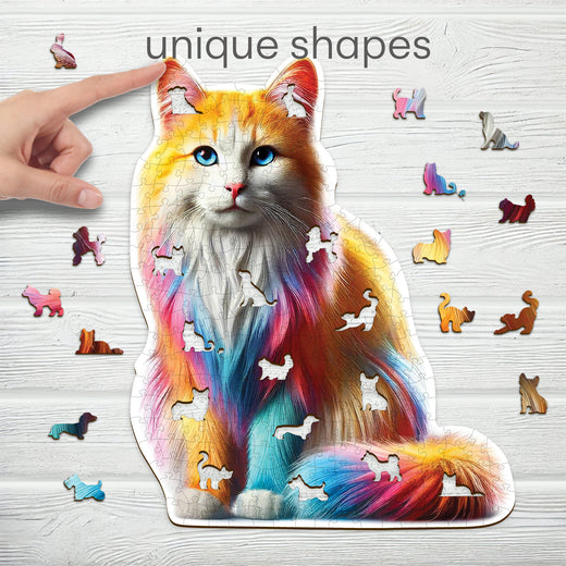 Traumhafte Regenbogenkatze
