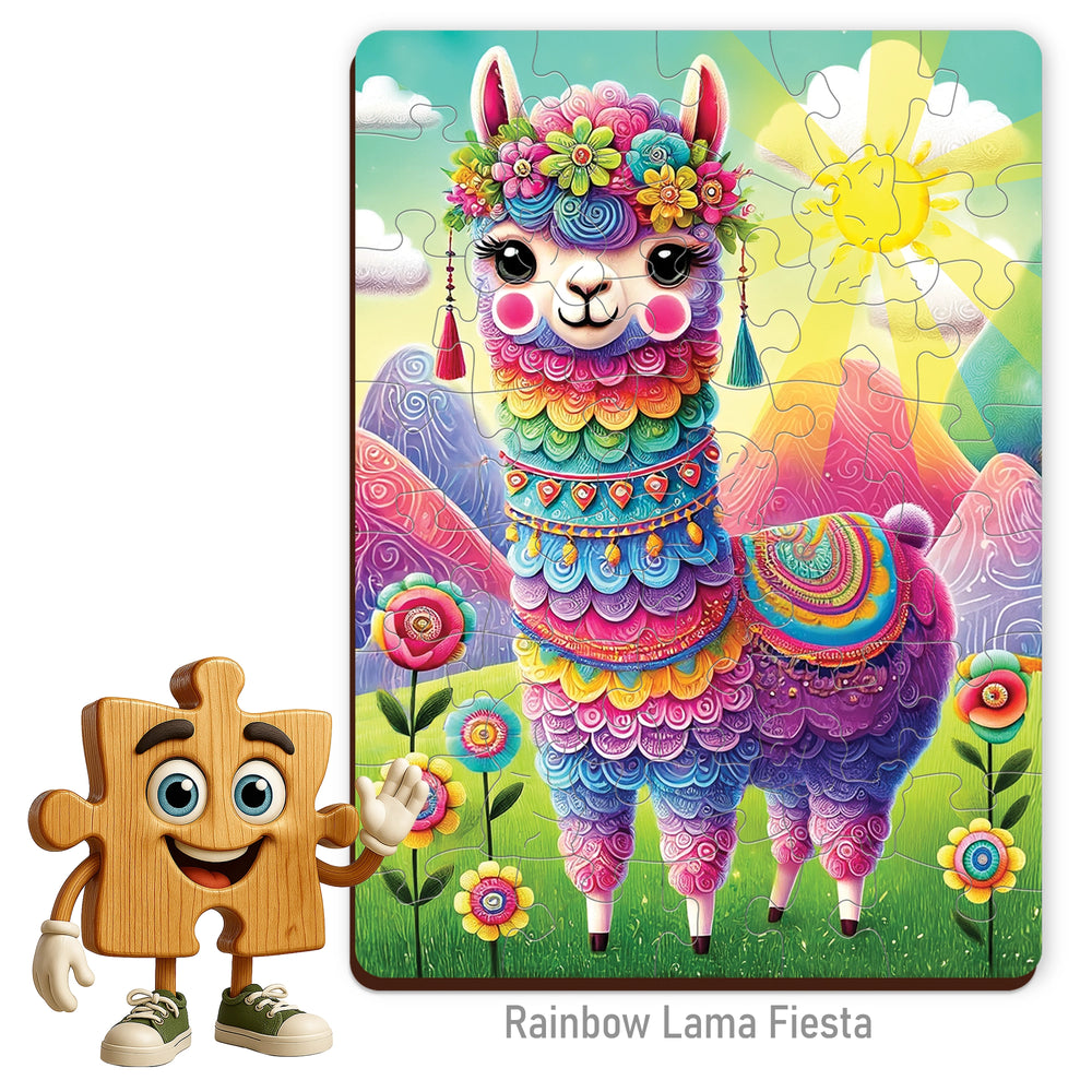 WOODEN.CITY – Regenbogen Ruft Zur Party | 3D Holzpuzzle