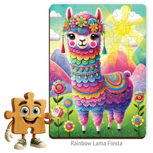 WOODEN.CITY – Regenbogen Ruft Zur Party | 3D Holzpuzzle