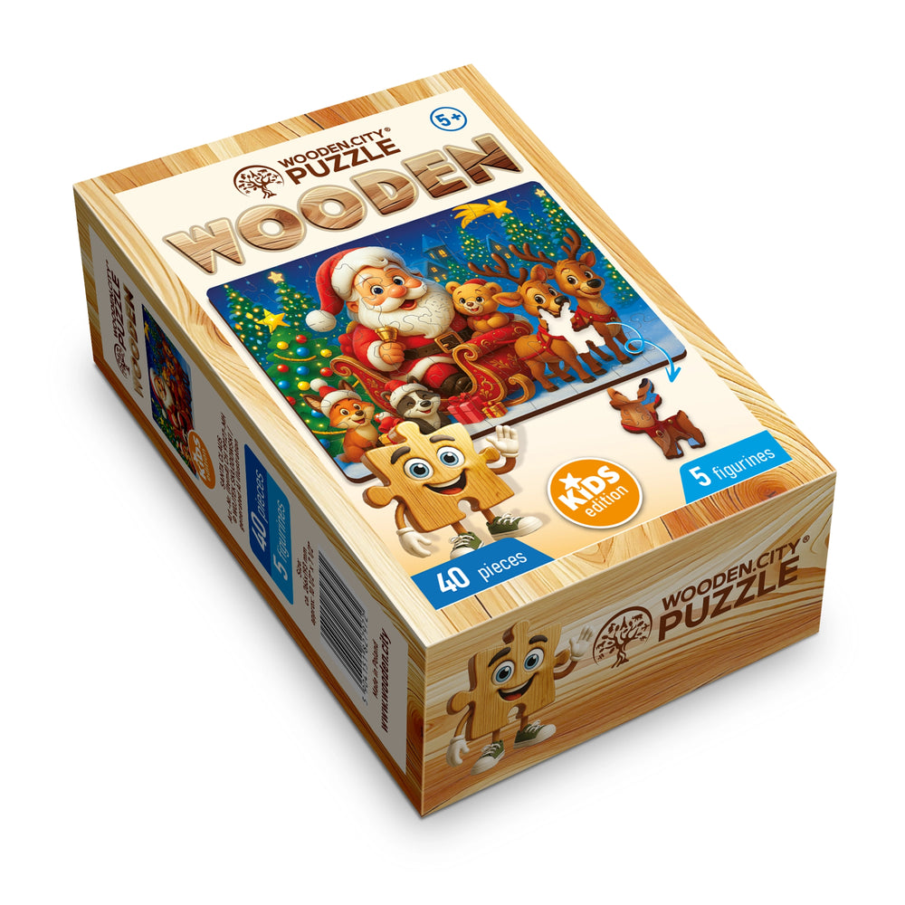 WOODEN.CITY – Weihnachtsmann | 3D Holzpuzzle