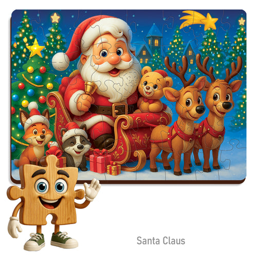 WOODEN.CITY – Weihnachtsmann | 3D Holzpuzzle