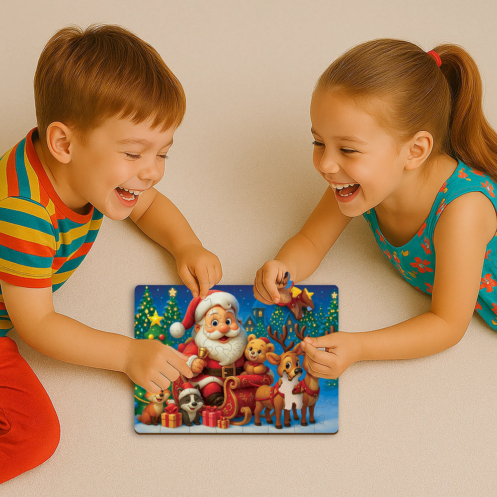 WOODEN.CITY – Weihnachtsmann | 3D Holzpuzzle