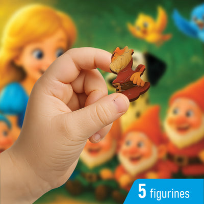 WOODEN.CITY – Prinzessin Und Die Zwerge | 3D Holzpuzzle