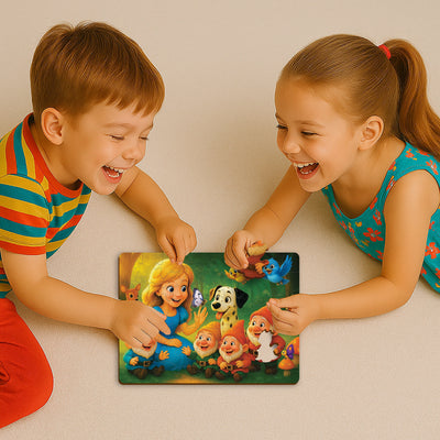 WOODEN.CITY – Prinzessin Und Die Zwerge | 3D Holzpuzzle