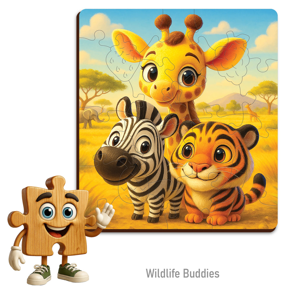 WOODEN.CITY – Wildlife Buddies | 3D Holzpuzzle