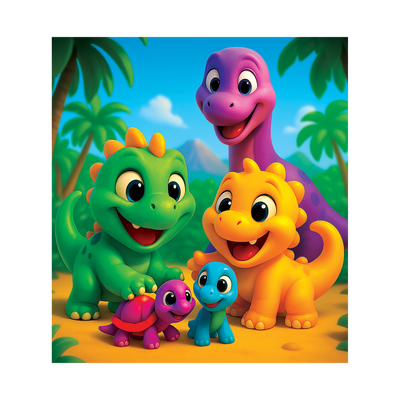 WOODEN.CITY – Jurassic Friends | 3D Holzpuzzle