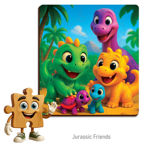 WOODEN.CITY – Jurassic Friends | 3D Holzpuzzle