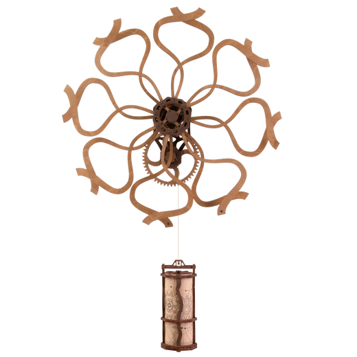 Kinetische Wandkunst-Skulptur im geometrischen Design