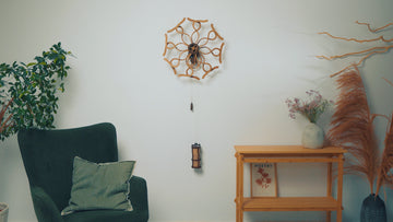 Kinetische Wandkunst-Skulptur im geometrischen Design