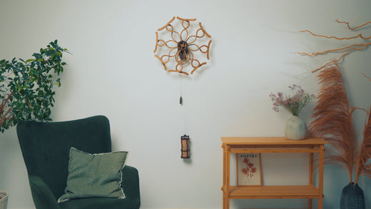 Kinetische Wandkunst-Skulptur im geometrischen Design
