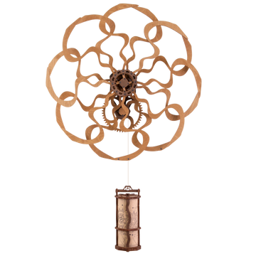 Kinetische Wandkunst-Skulptur im geometrischen Design