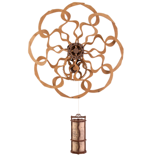 Kinetische Wandkunst-Skulptur im geometrischen Design