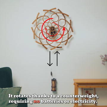 Kinetische Wandkunst-Skulptur im geometrischen Design
