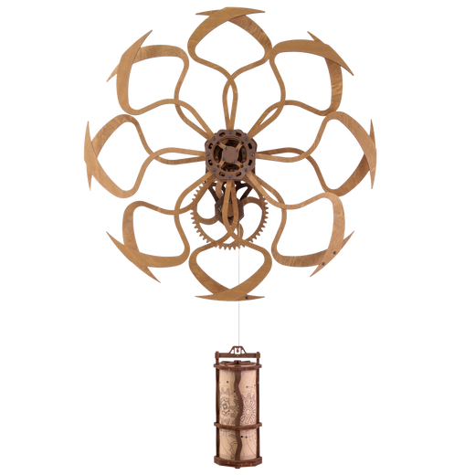 Kinetische Wandkunst-Skulptur im geometrischen Design